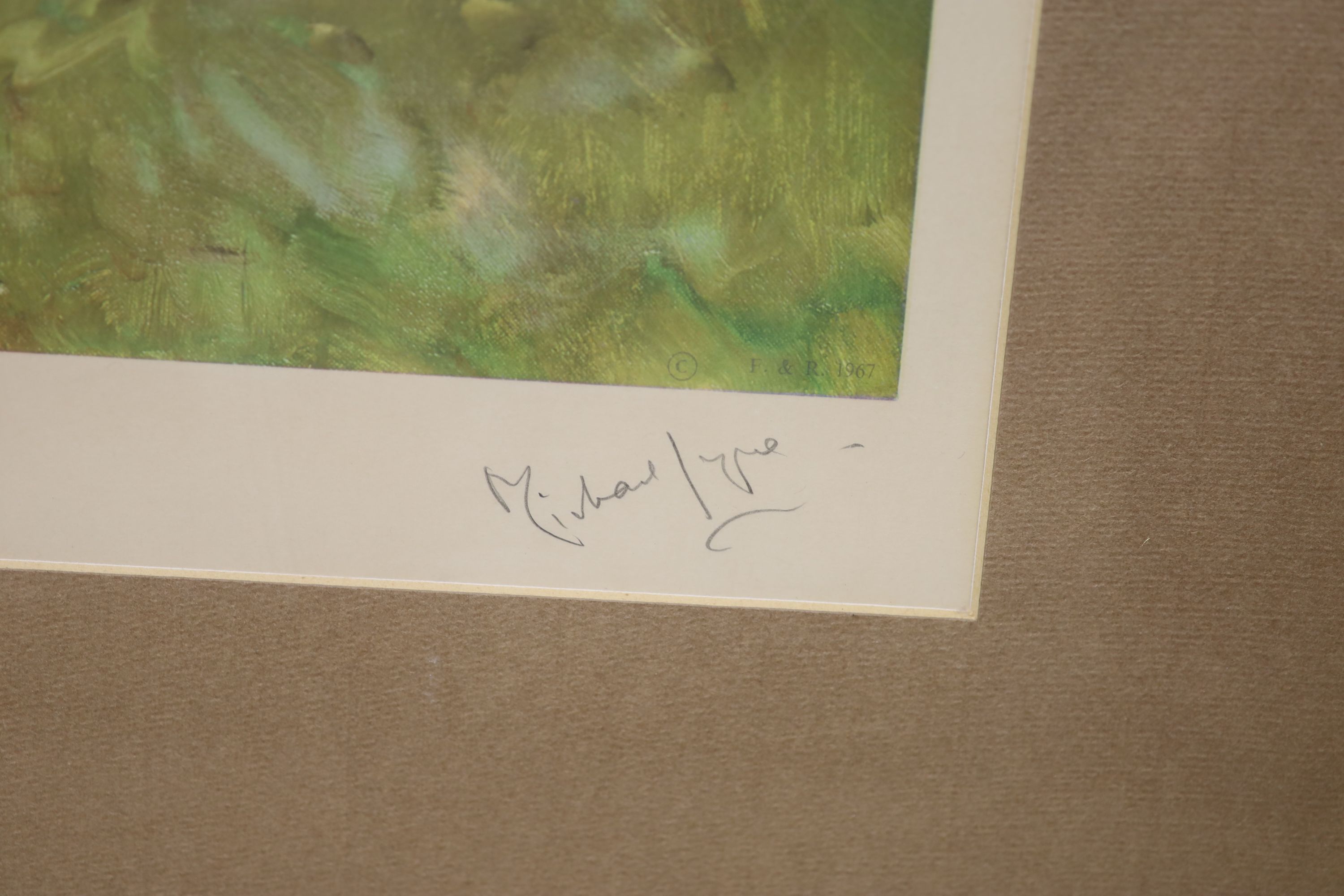 Michael Lyne, limited edition print, The Grand National Canal Turn 1965, signed in pencil, 54 x 66cm